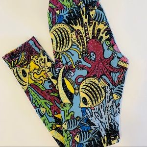 Tween Lularoe Sea Life Octopus Animal Leggings